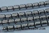 CHE786 15.5 inches 4*4.5mm drum plated hematite beads wholesale