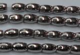 CHE802 15.5 inches 4*6mm rice plated hematite beads wholesale