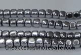 CHE850 15.5 inches 2*2mm dice platedhematite beads wholesale