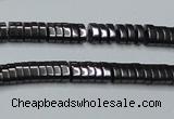 CHE927 15.5 inches 1*2*3mm oval hematite beads wholesale