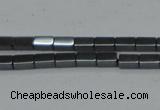 CHE953 15.5 inches 2*4mm cuboid hematite beads wholesale