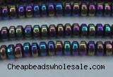 CHE969 15.5 inches 2*4mm rondelle plated hematite beads wholesale