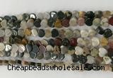 CHG103 15.5 inches 6mm flat heart ocean jasper gemstone beads wholesale