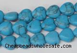 CHG15 15.5 inches 10*10mm heart turquoise gemstone beads wholesale