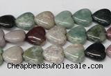 CHG17 15.5 inches 10*10mm heart Indian agate gemstone beads wholesale