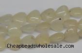 CHG21 15.5 inches 10*10mm heart yellow aventurine beads wholesale