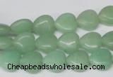 CHG26 15.5 inches 10*10mm heart green aventurine beads wholesale