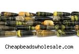 CHJ111 15 inches 10*30mm teardrop honeybee jasper beads