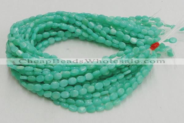 CHM07 16 inches 8*10mm oval green hemimorphite beads wholesale