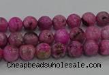 CHM220 15.5 inches 4mm round dyed hemimorphite beads wholesale