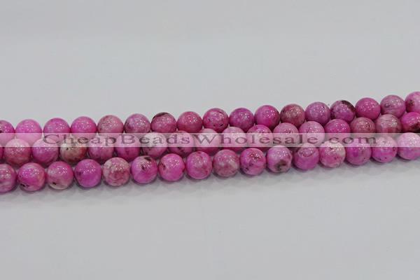 CHM223 15.5 inches 10mm round dyed hemimorphite beads wholesale