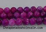 CHM228 15.5 inches 4mm round dyed hemimorphite beads wholesale