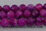 CHM229 15.5 inches 6mm round dyed hemimorphite beads wholesale