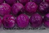 CHM233 15.5 inches 14mm round dyed hemimorphite beads wholesale