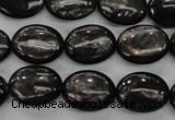 CHS72 15.5 inches 12*16mm oval natural hypersthene beads