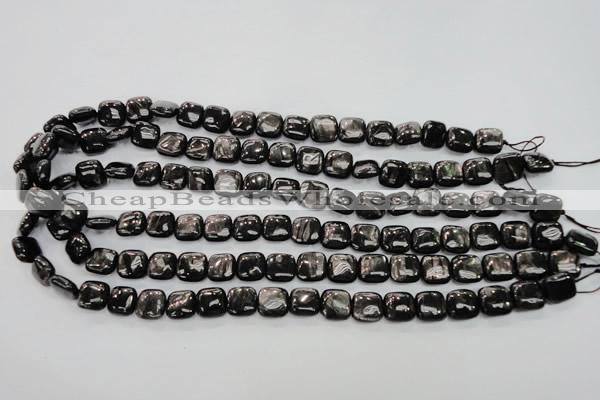 CHS80 15.5 inches 10*10mm square natural hypersthene beads