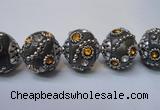 CIB124 19mm round fashion Indonesia jewelry beads wholesale