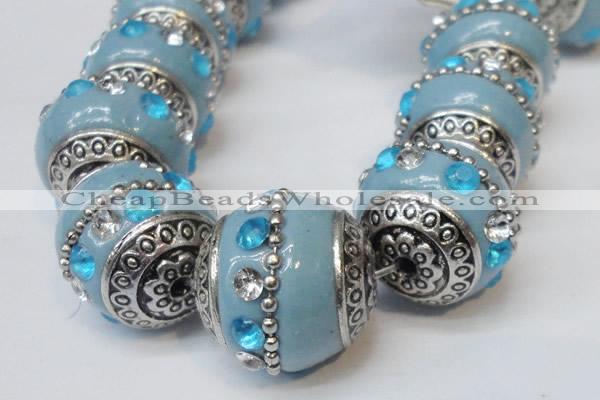 CIB170 19mm round fashion Indonesia jewelry beads wholesale