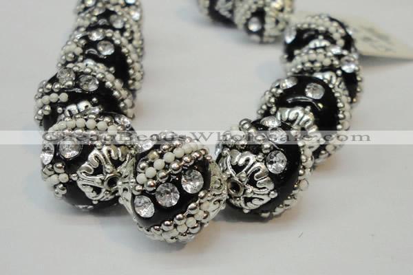 CIB181 18mm round fashion Indonesia jewelry beads wholesale