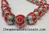 CIB193 19mm round fashion Indonesia jewelry beads wholesale