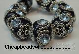 CIB204 19mm round fashion Indonesia jewelry beads wholesale