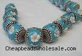 CIB261 17*18mm drum fashion Indonesia jewelry beads wholesale