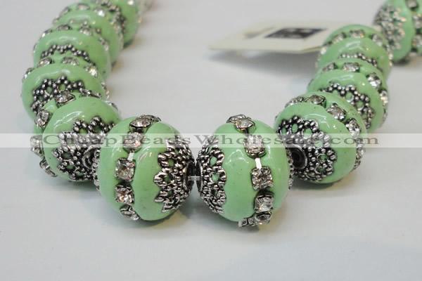 CIB271 14*16mm rondelle fashion Indonesia jewelry beads wholesale