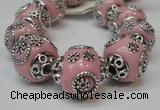 CIB280 16*16mm rondelle fashion Indonesia jewelry beads wholesale