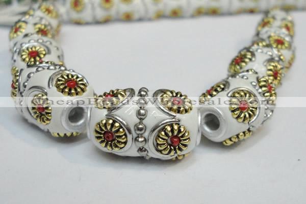 CIB295 14*22mm drum fashion Indonesia jewelry beads wholesale