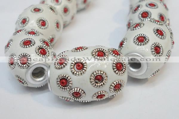 CIB325 16*21mm drum fashion Indonesia jewelry beads wholesale