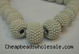 CIB390 15mm round fashion Indonesia jewelry beads wholesale