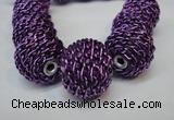 CIB452 24mm round fashion Indonesia jewelry beads wholesale