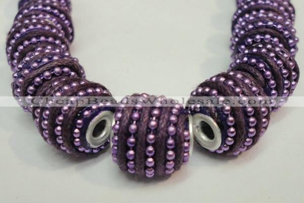 CIB474 14*14mm drum fashion Indonesia jewelry beads wholesale