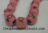 CIB481 15*16mm drum fashion Indonesia jewelry beads wholesale