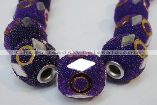 CIB482 15*16mm drum fashion Indonesia jewelry beads wholesale