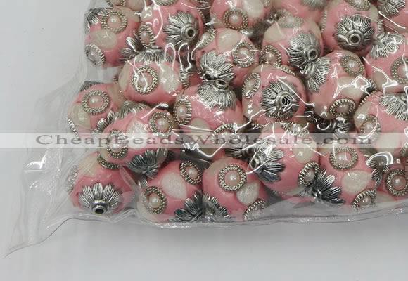 CIB502 22mm round fashion Indonesia jewelry beads wholesale