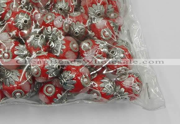 CIB504 22mm round fashion Indonesia jewelry beads wholesale