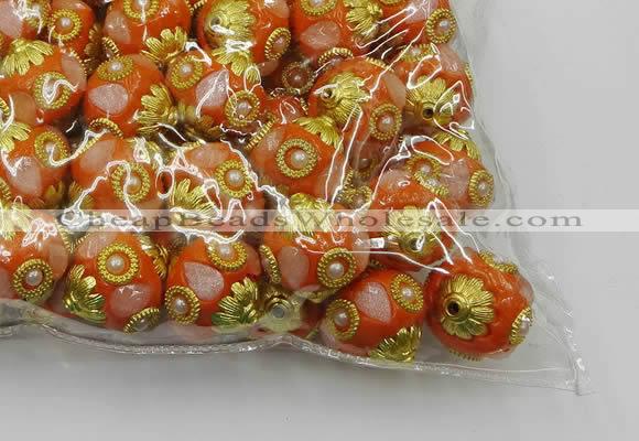 CIB533 22mm round fashion Indonesia jewelry beads wholesale