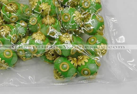 CIB538 22mm round fashion Indonesia jewelry beads wholesale