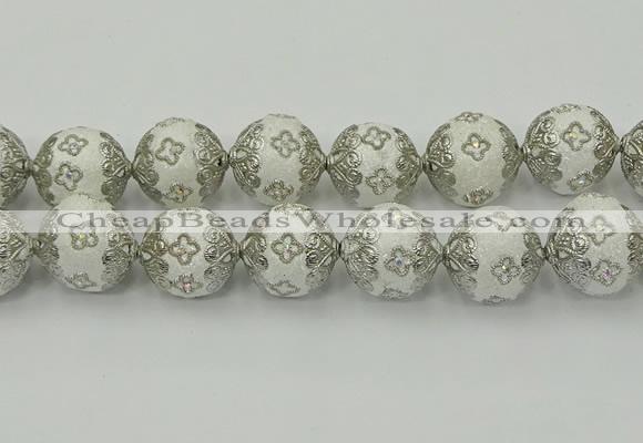 CIB545 22mm round fashion Indonesia jewelry beads wholesale