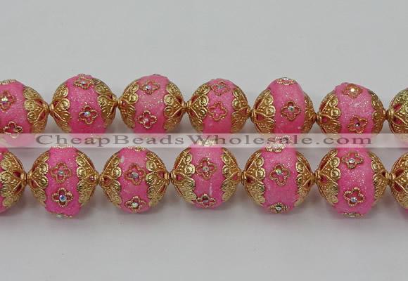 CIB548 22mm round fashion Indonesia jewelry beads wholesale