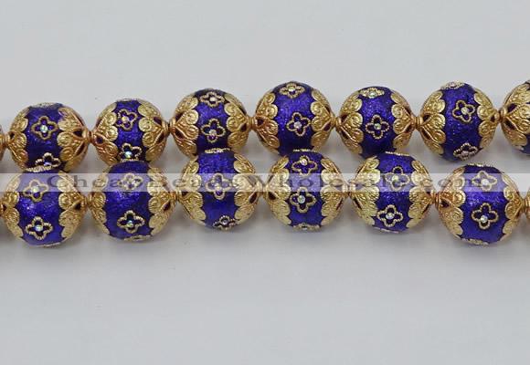 CIB553 22mm round fashion Indonesia jewelry beads wholesale