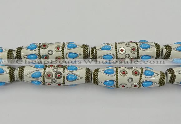 CIB560 16*60mm rice fashion Indonesia jewelry beads wholesale