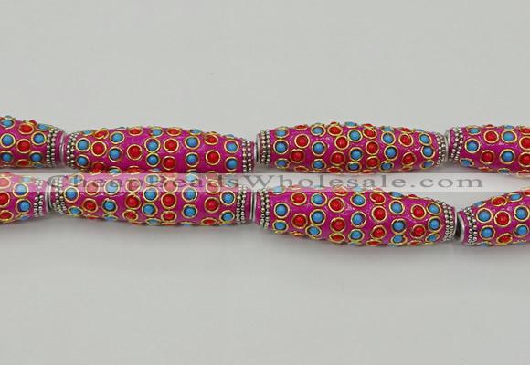 CIB634 16*60mm rice fashion Indonesia jewelry beads wholesale