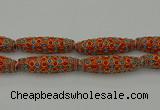 CIB635 16*60mm rice fashion Indonesia jewelry beads wholesale