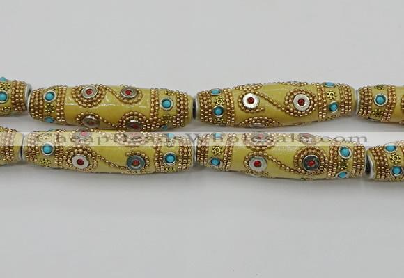 CIB662 16*60mm rice fashion Indonesia jewelry beads wholesale