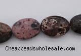 CIJ121 15.5 inches 10*14mm oval dyed impression jasper beads wholesale