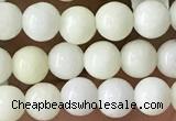 CIJ200 15.5 inches 4mm round ivory jade beads wholesale