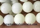 CIJ201 15.5 inches 6mm round ivory jade beads wholesale