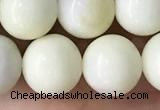 CIJ203 15.5 inches 10mm round ivory jade beads wholesale